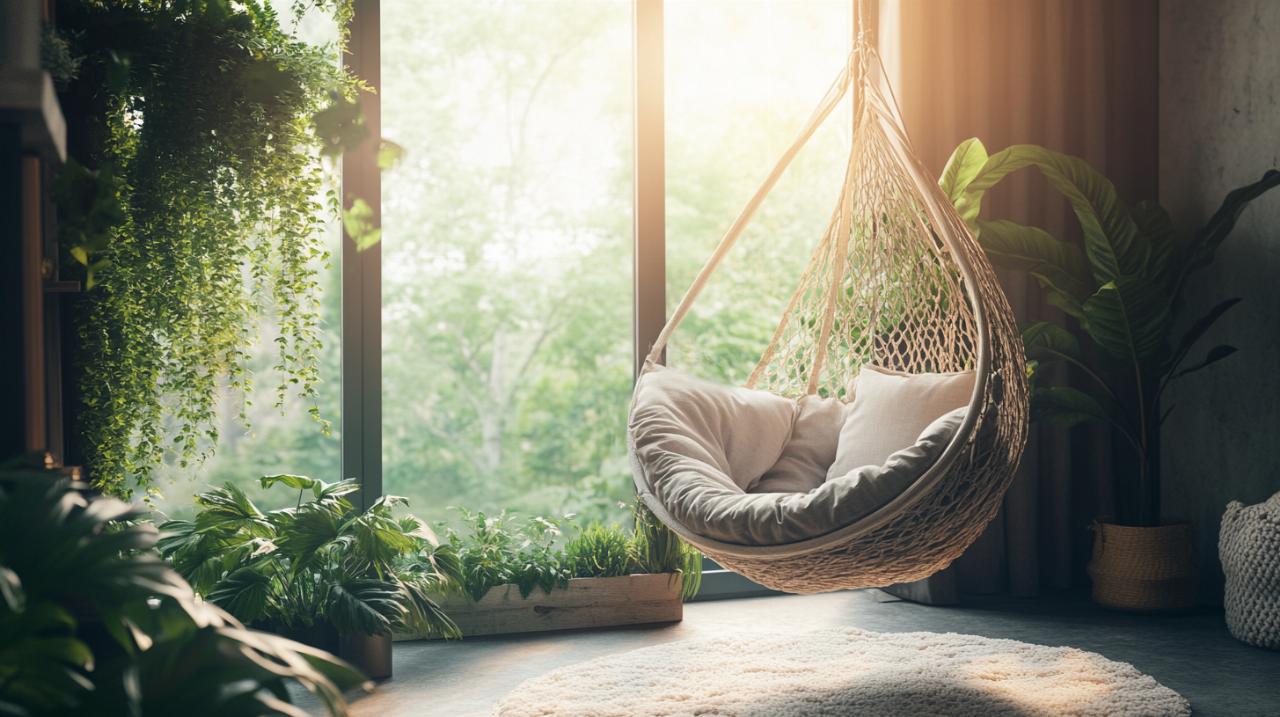 Ideas creativas con silla colgante: un capullo para relajarse en casa que convierte tu jardín en refugio personal